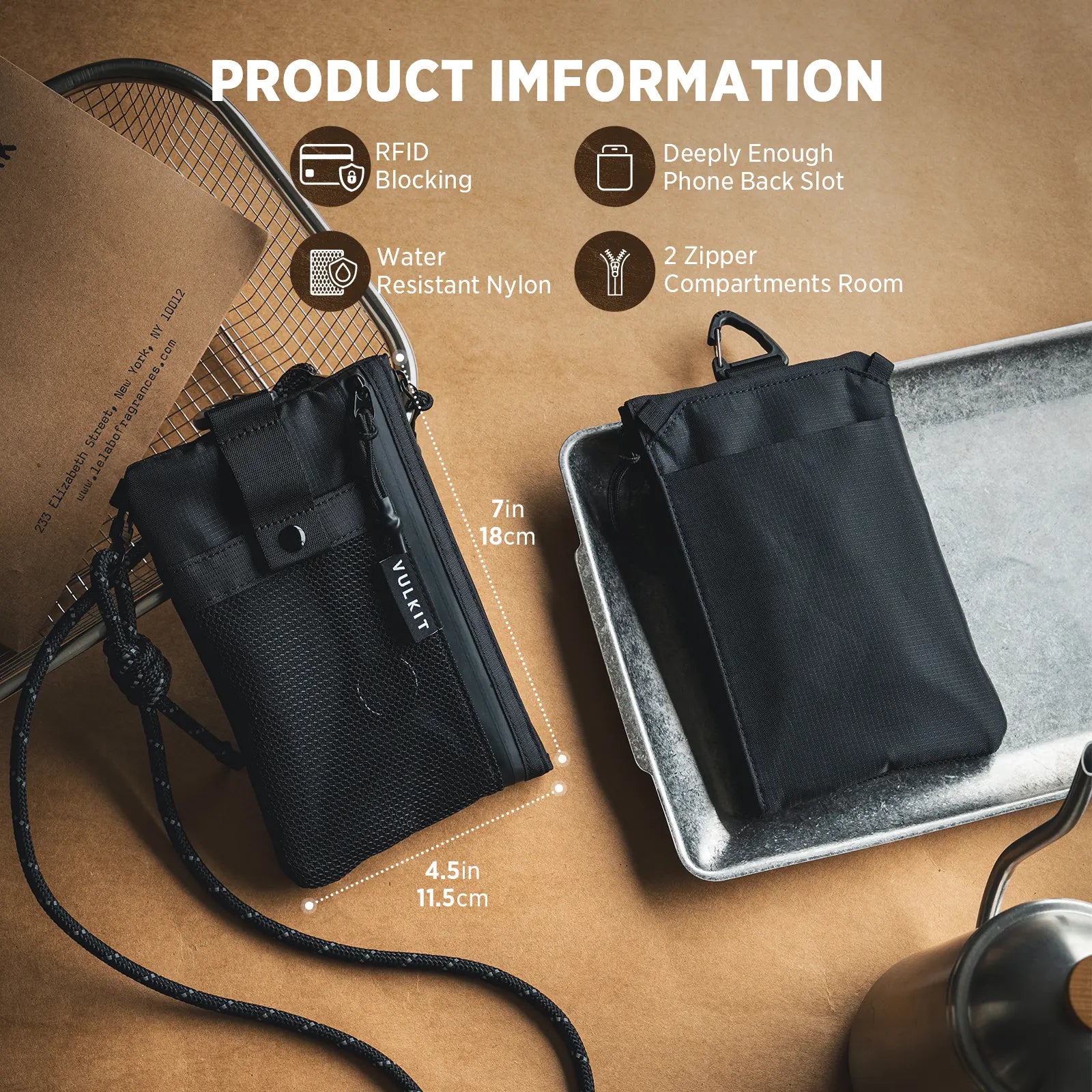 VB112 - RFID Travel Wallet with Lanyard