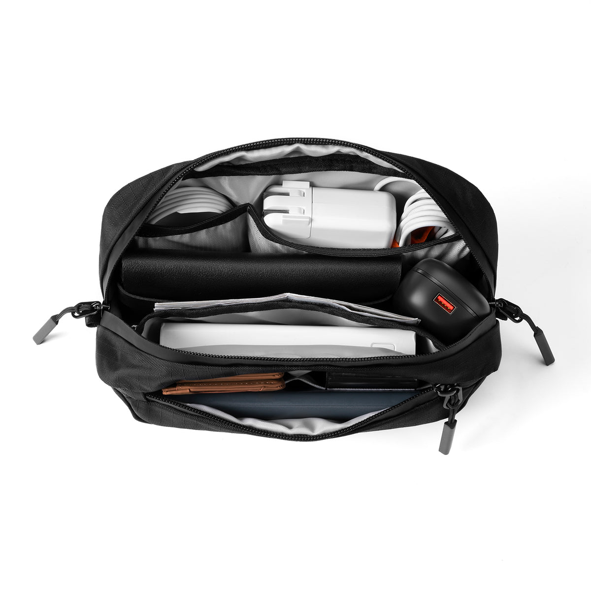VB117 - Electronic Organizer Bag, Water Resistant & Scratch Resistant, Tech Pouch Storage Bag, Travel Essentials