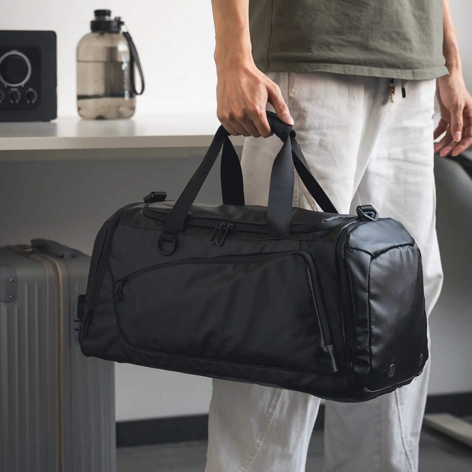 VBP102 - 3-in-1 Travel Garment Backpack, 55L Expandable, USB Charging, Water-Resistant