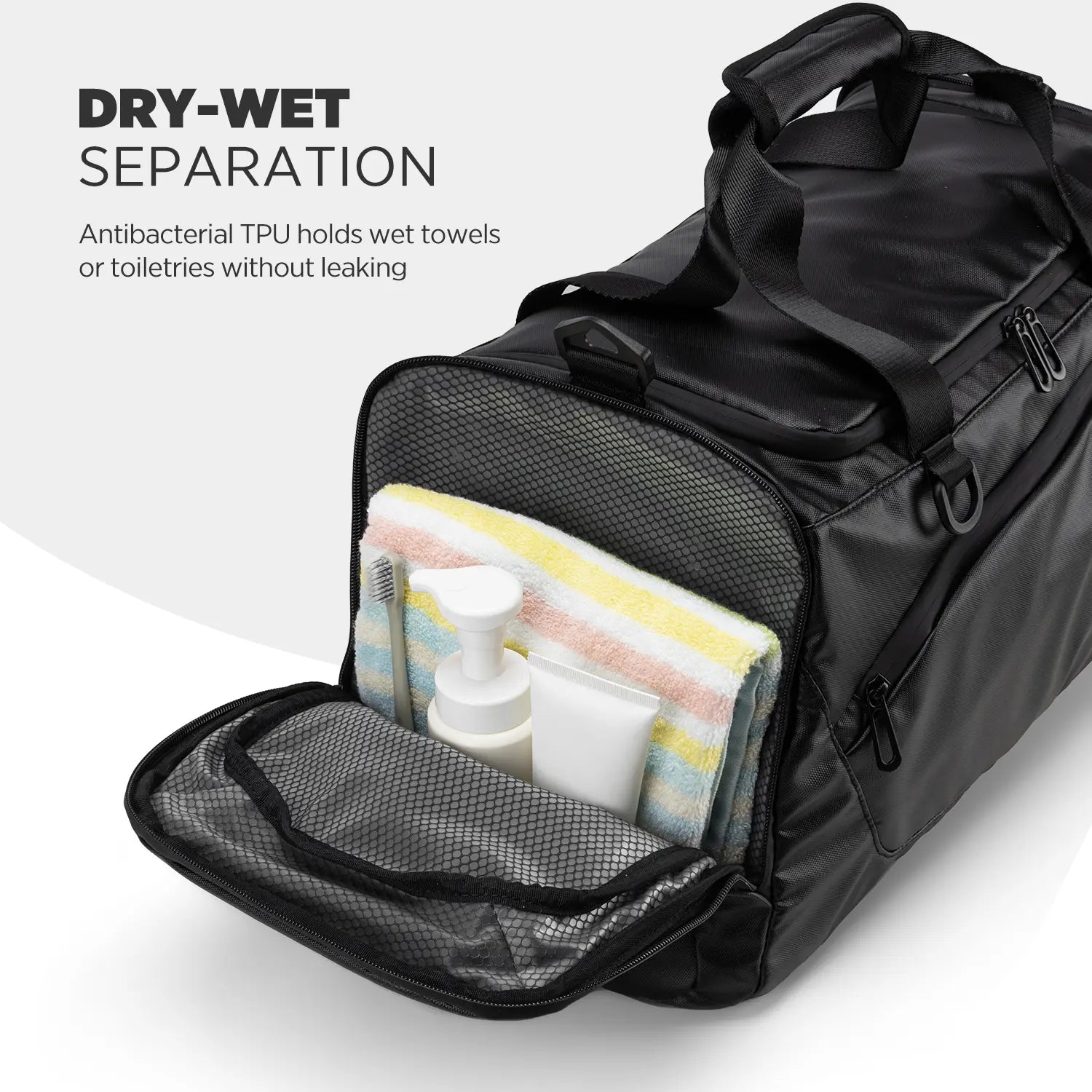 VBP102 - 3-in-1 Travel Garment Backpack, 55L Expandable, USB Charging, Water-Resistant