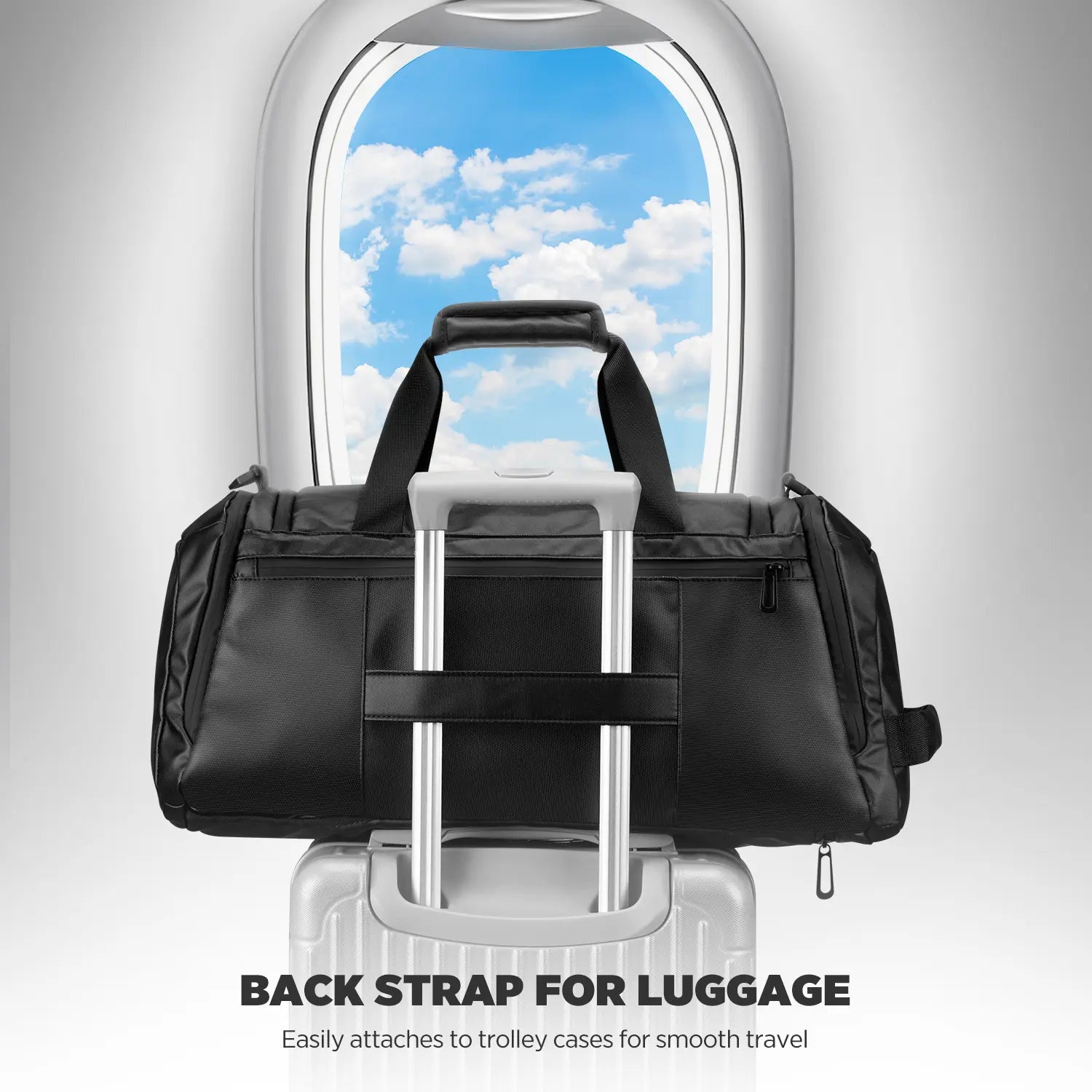 VBP102 - 3-in-1 Travel Garment Backpack, 55L Expandable, USB Charging, Water-Resistant