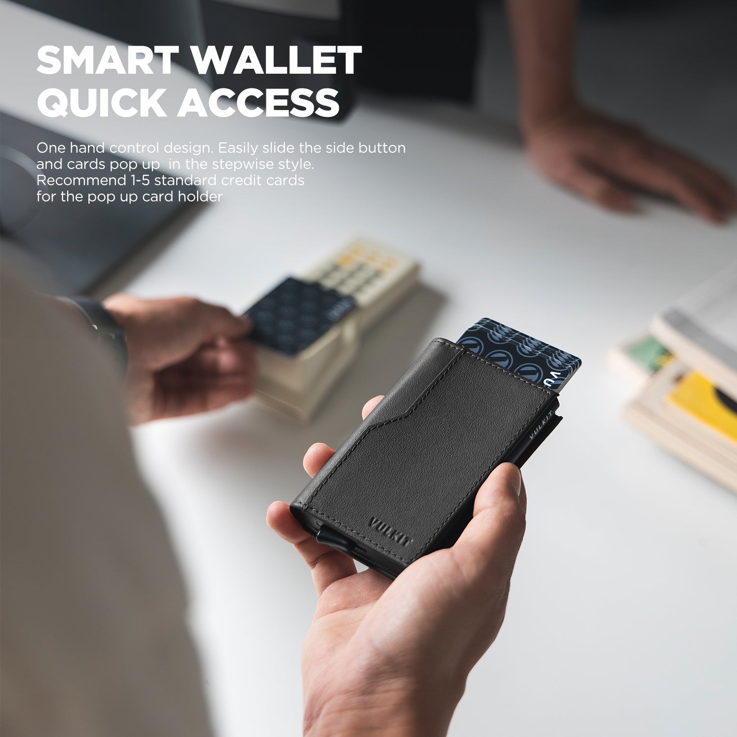 VC205P - Genuine Leather Wallet, Double ID Window, RFID Blocking