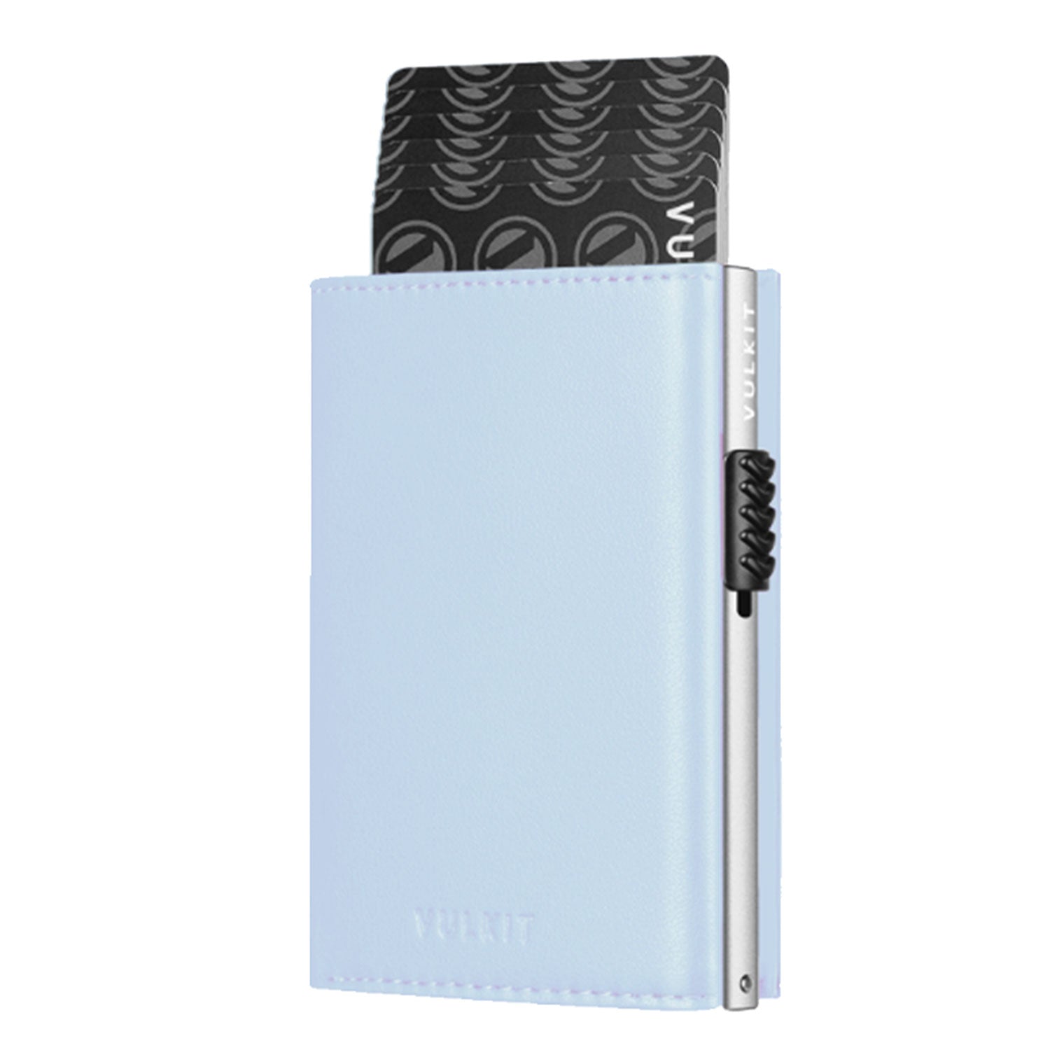 VC302- Side Slider Mechanism, with/without Back Zipper Pocket, Magnetic Strip Closure Tri-fold Wallet