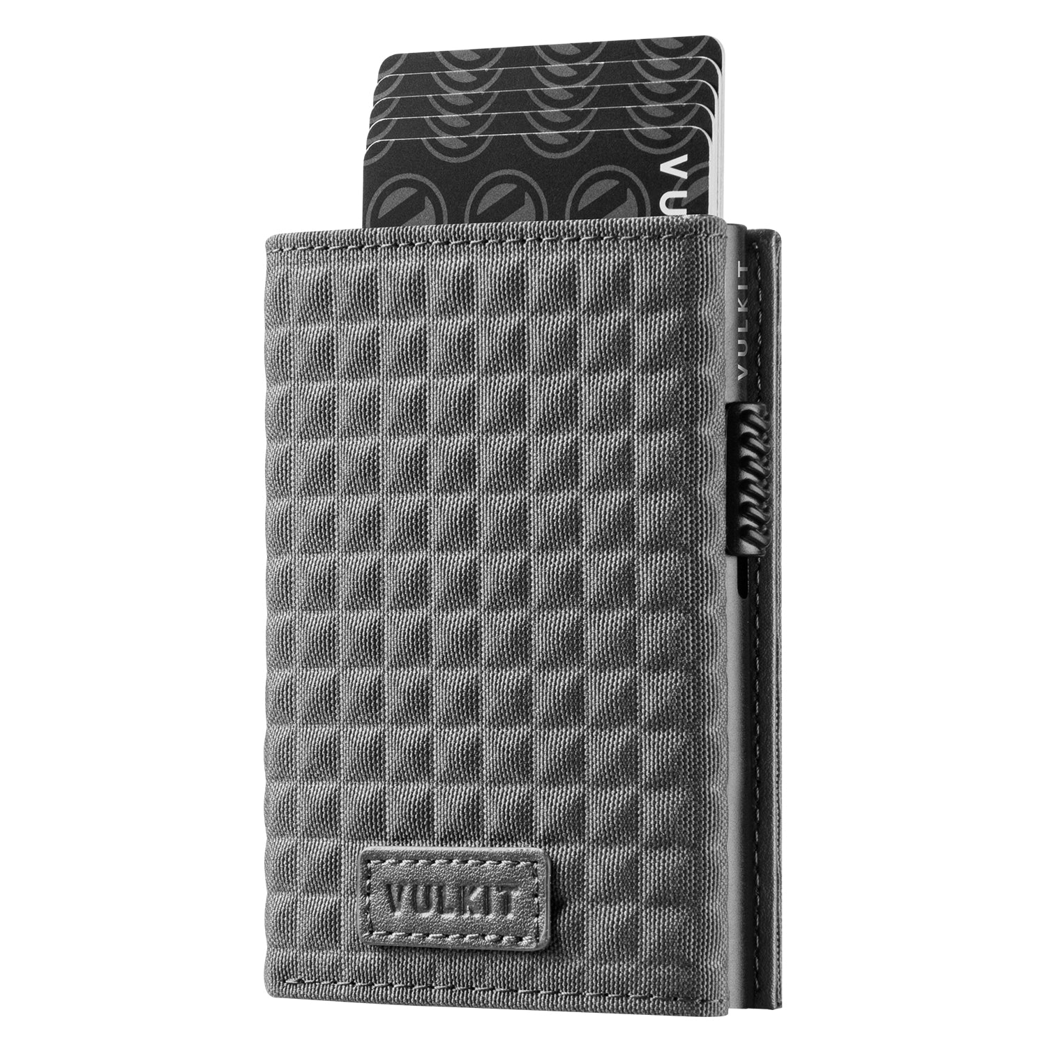 VC302F- Waterproof Fabic, Side Slider Mechanism, Back Zipper Slot, Magnetic Strip Closure Tri-fold Wallet