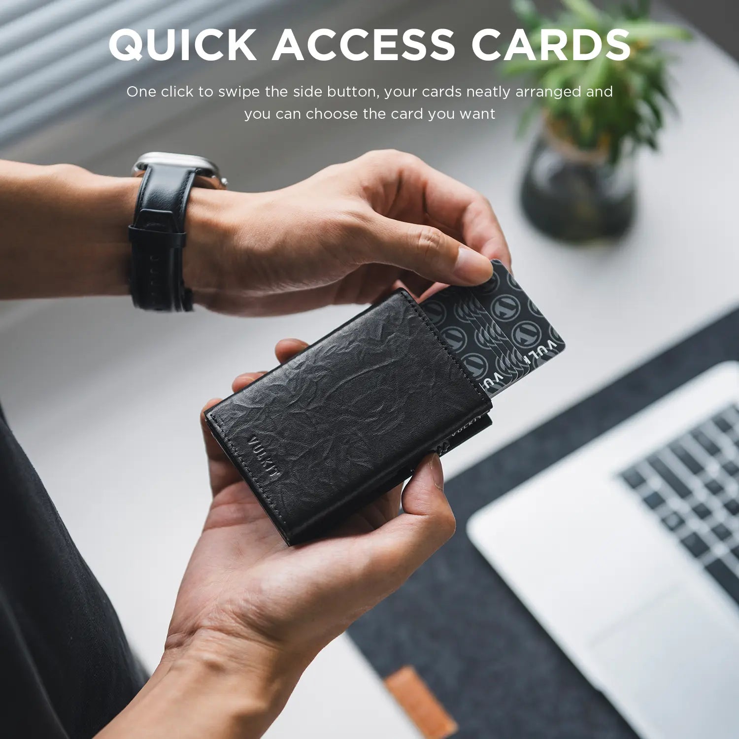 VC302P-Numbered Limited Edition, Genuine Leather Tri-fold Wallet