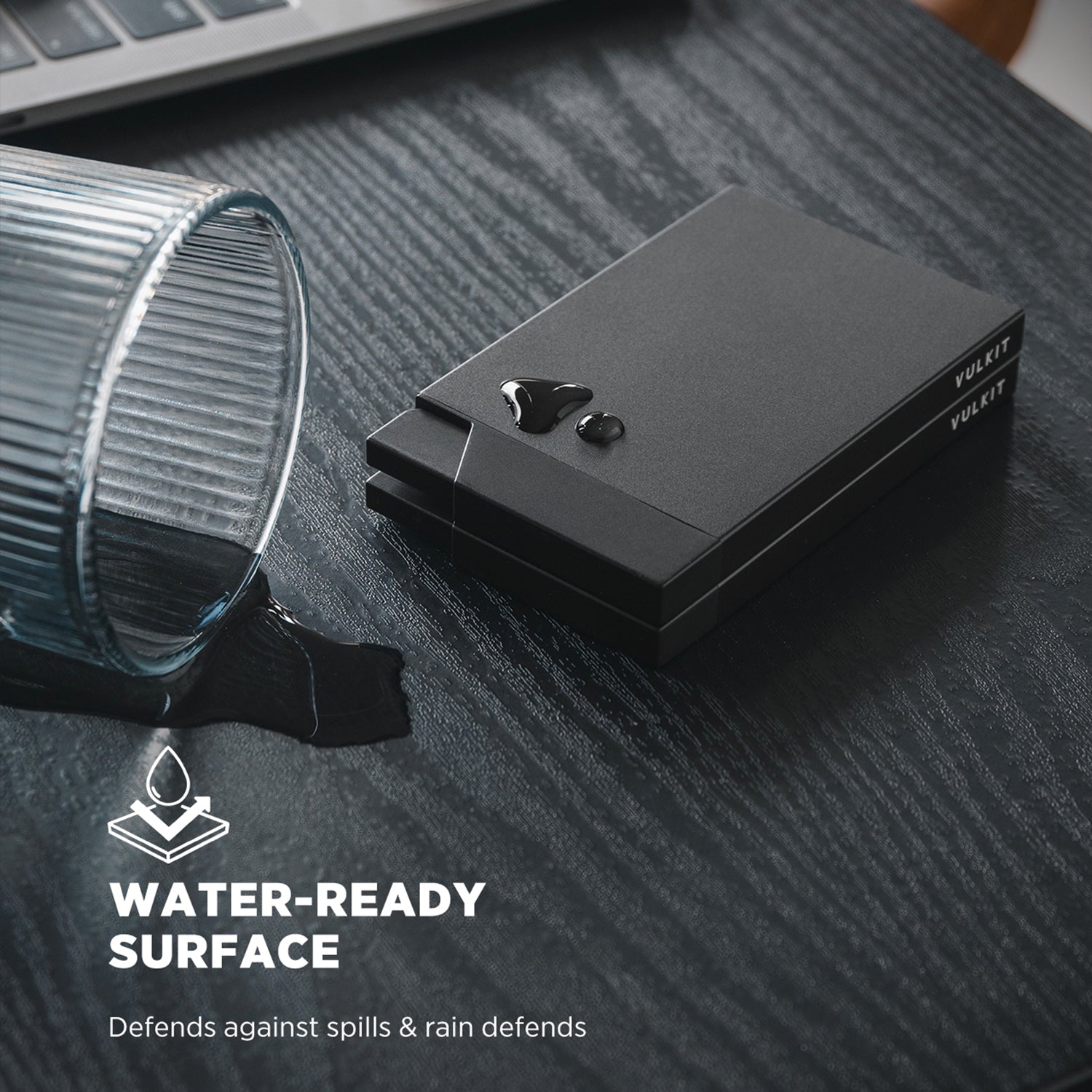 VC400D - Double Pop Up Card Holder, RFID Blocking, Slim Metal Case for 12 to 14 Cards