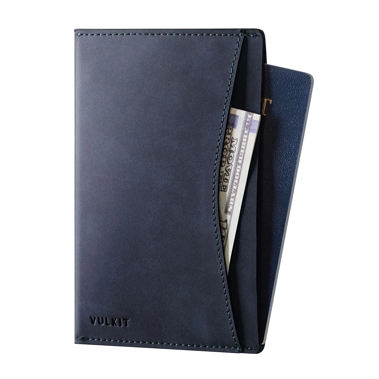 VPW117 - Ultra-Slim Leather Passport Cover with RFID Protection