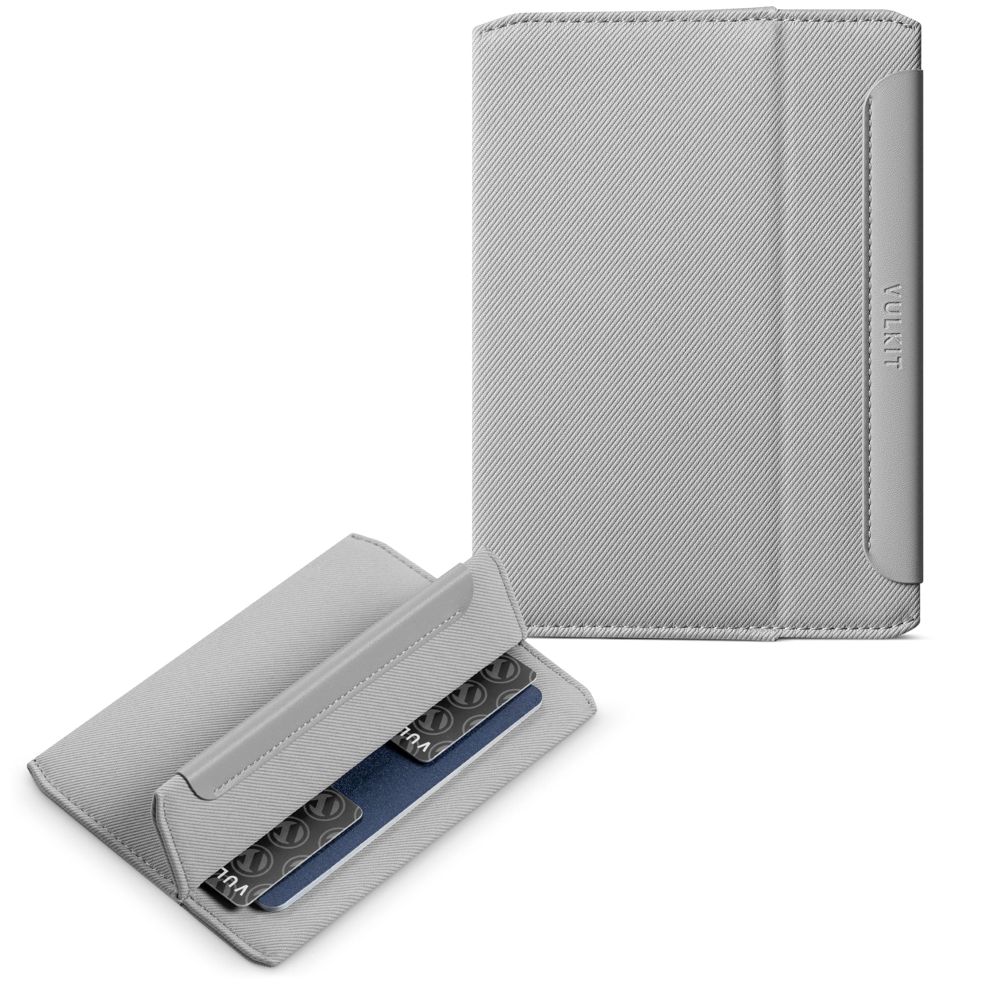 VPW121-Ultra‑Slim Woven Fabric Card Holder with Multi‑Slot Storage