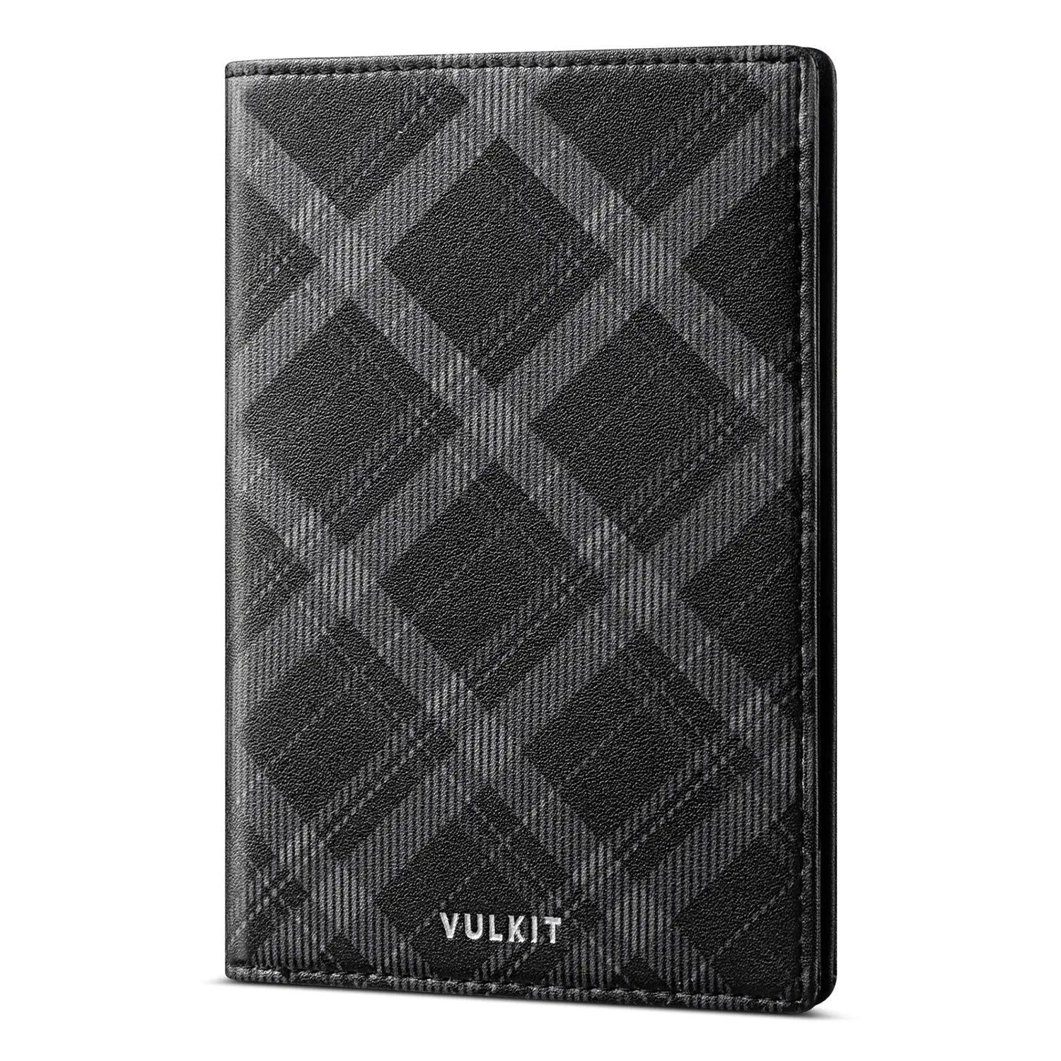 VPW123 - RFID Blocking Plaid Passport Holder