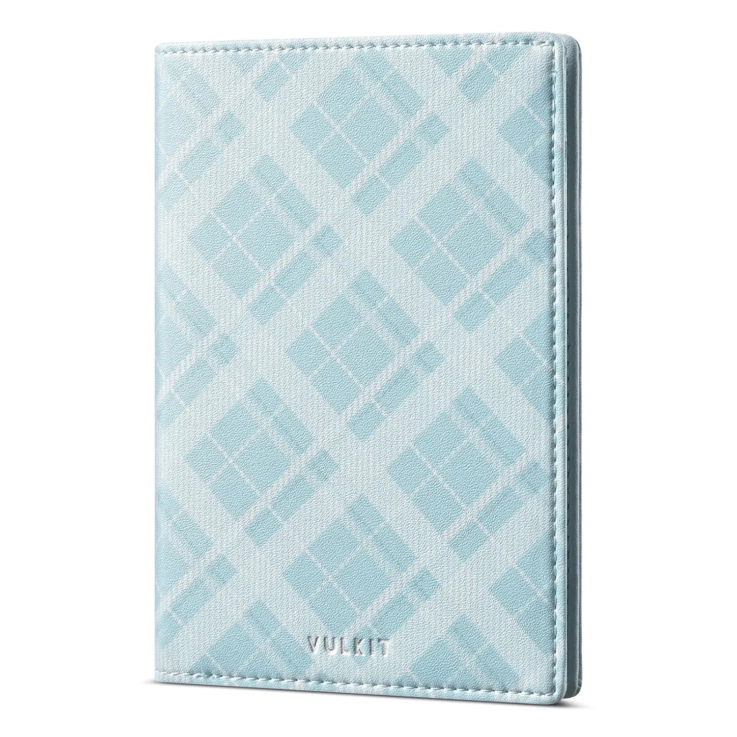 VPW123 - RFID Blocking Plaid Passport Holder