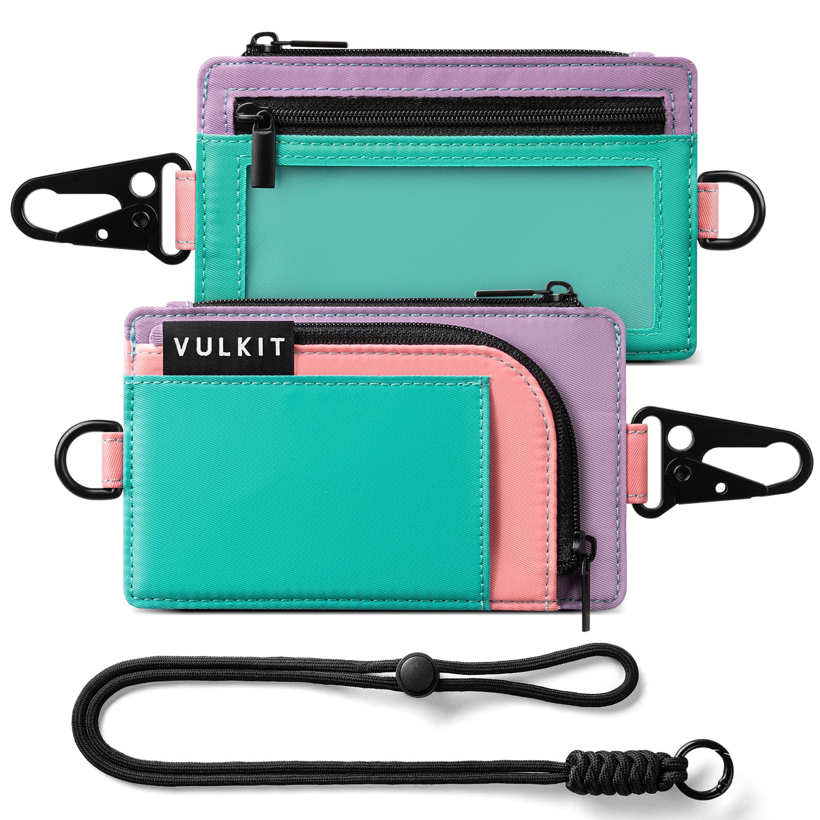 VW137- RFID Blocking Water-Resistant Outdoor Keychain Wallet