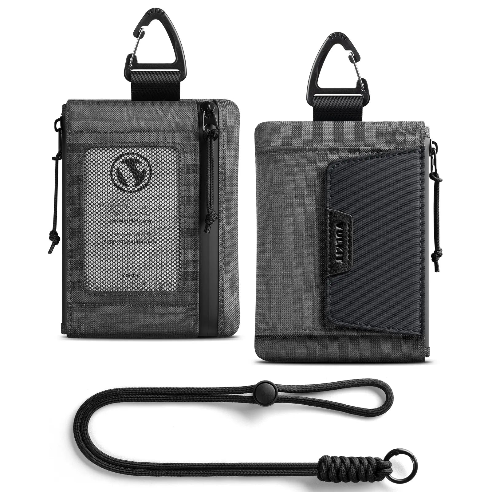 VW148 - RFID Lanyard Wallet with ID Window & Magnetic Pocket