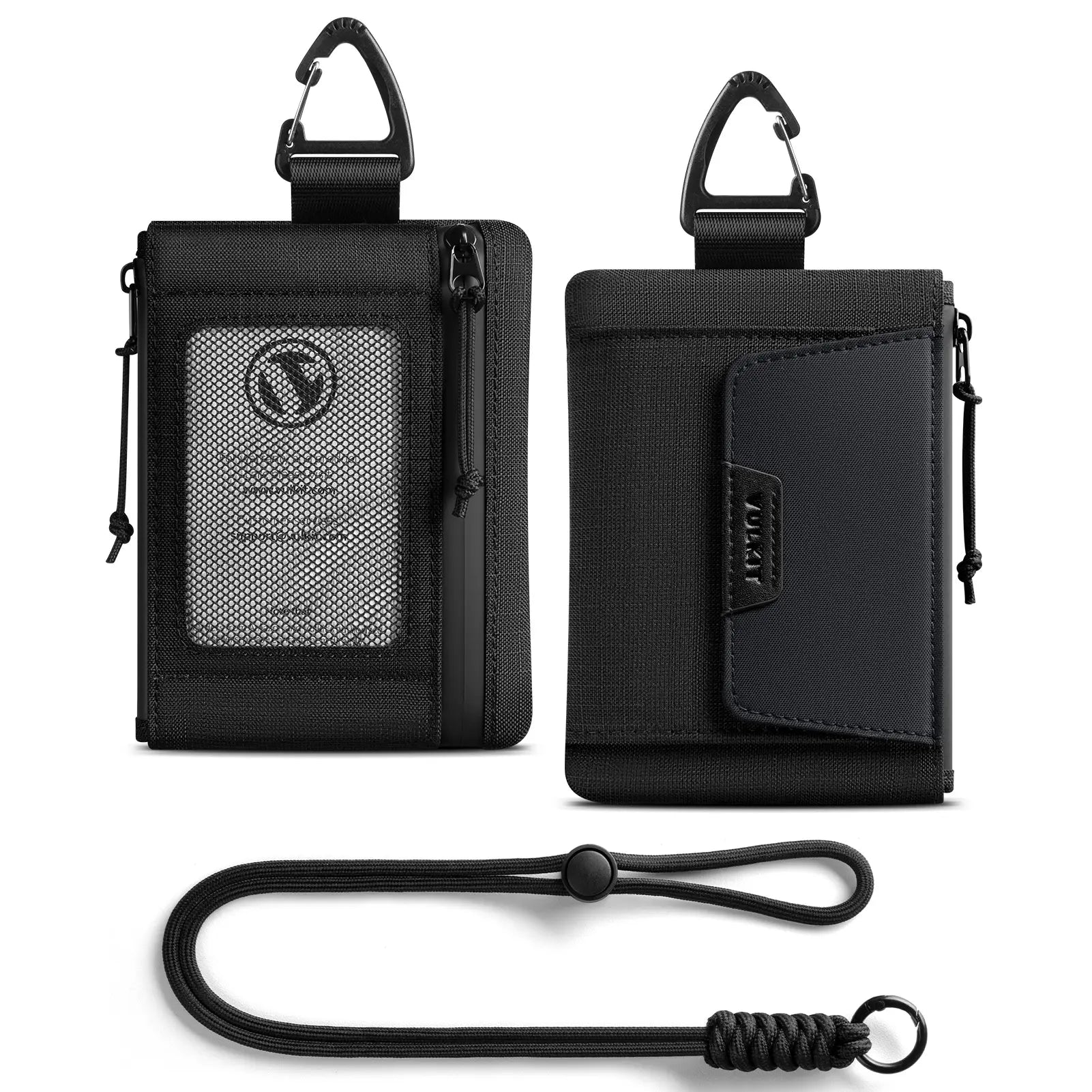 VW148 - RFID Lanyard Wallet with ID Window & Magnetic Pocket