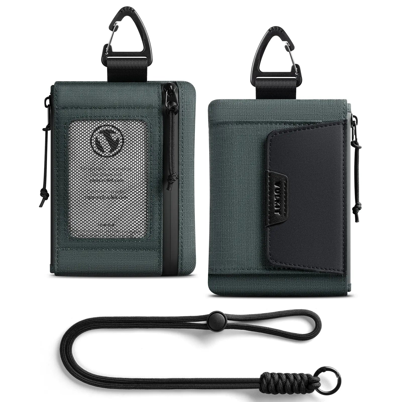 VW148 - RFID Lanyard Wallet with ID Window & Magnetic Pocket