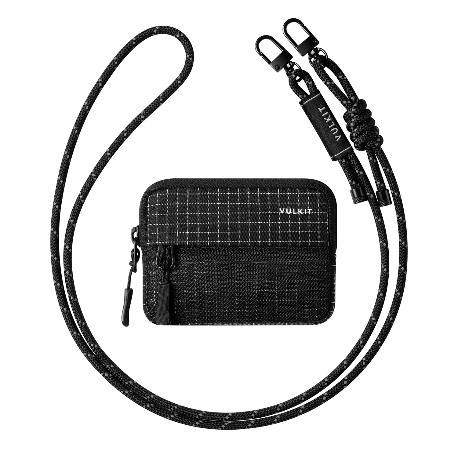 VW152 -RFID-Blocking Coin Purse,Small Wallet with Adjustable Lanyard