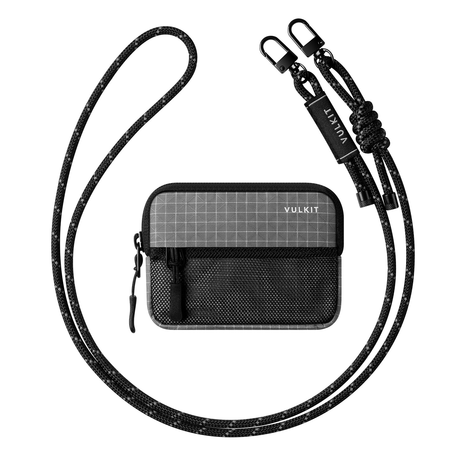 VW152 -RFID-Blocking Coin Purse,Small Wallet with Adjustable Lanyard