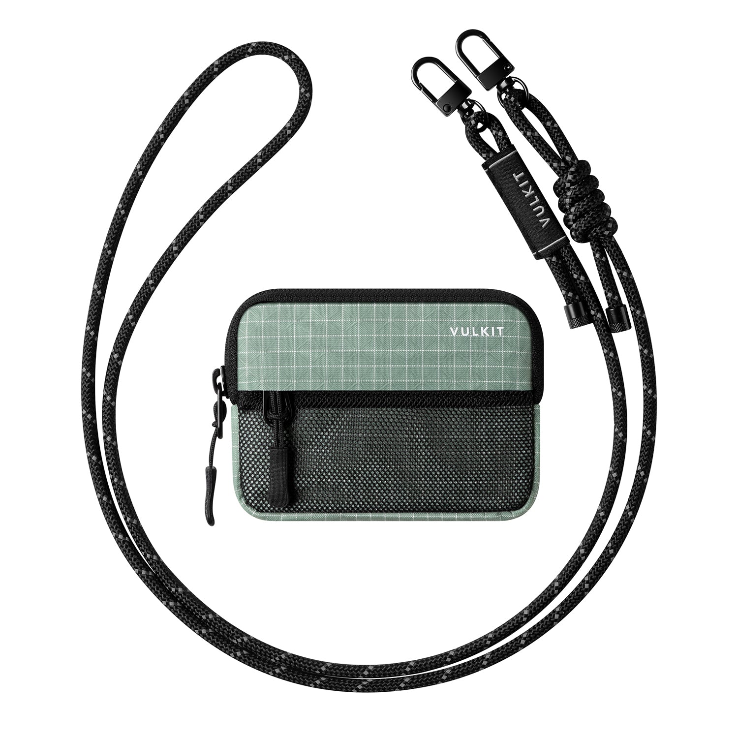 VW152 -RFID-Blocking Coin Purse,Small Wallet with Adjustable Lanyard