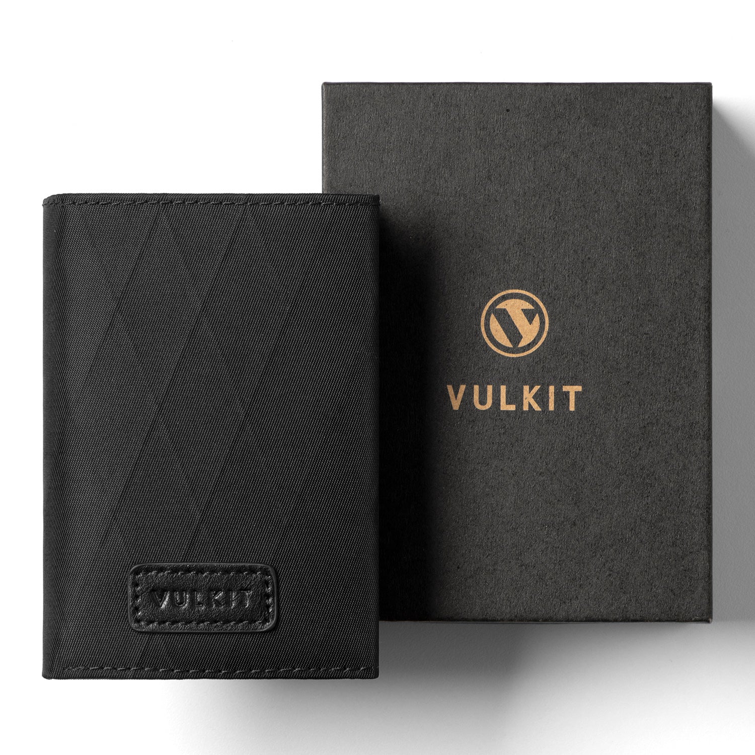 VC302F- Waterproof Fabic, Side Slider Mechanism, Back Zipper Slot, Magnetic Strip Closure Tri-fold Wallet