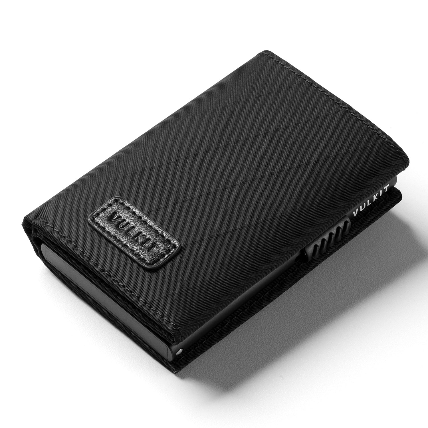 VC302F- Waterproof Fabic, Side Slider Mechanism, Back Zipper Slot, Magnetic Strip Closure Tri-fold Wallet