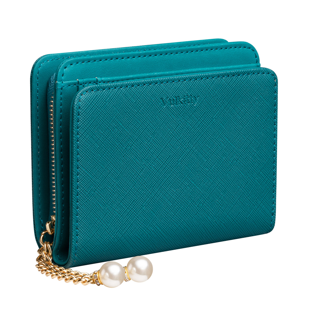 KW111 Womens Wallet with Pearl Pendant RFID Blocking VULKIT