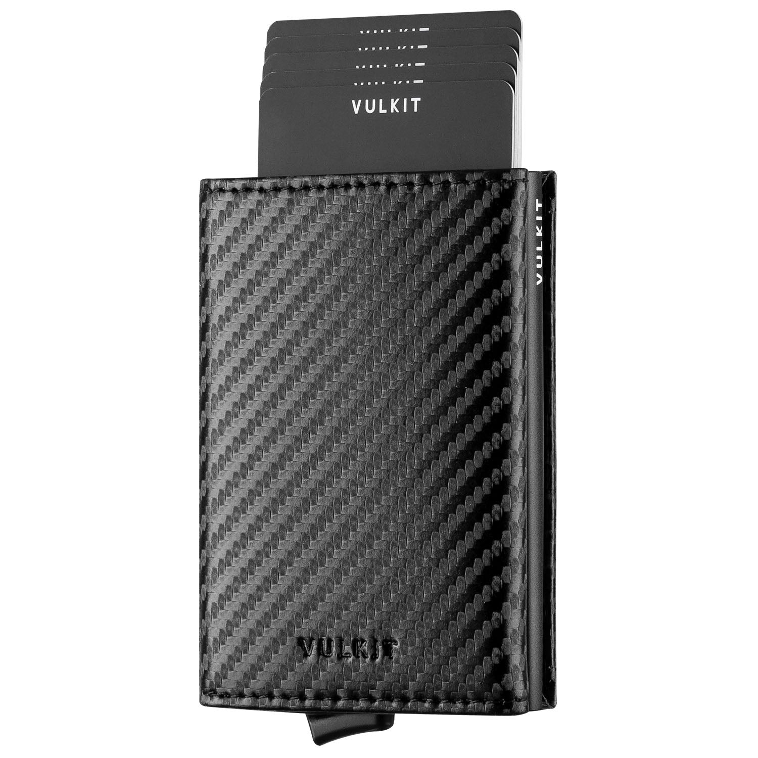 VC203- Back Zipper Slot, Magnetic Strip Closure Tri-fold Wallet