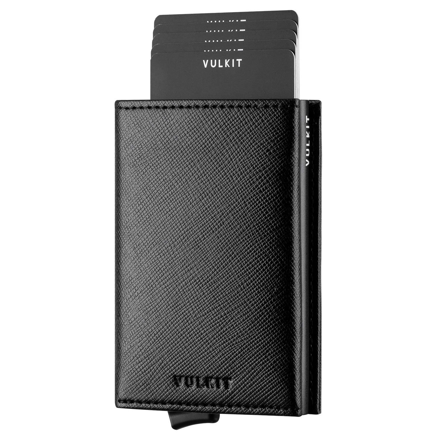 VC203- Back Zipper Slot, Magnetic Strip Closure Tri-fold Wallet
