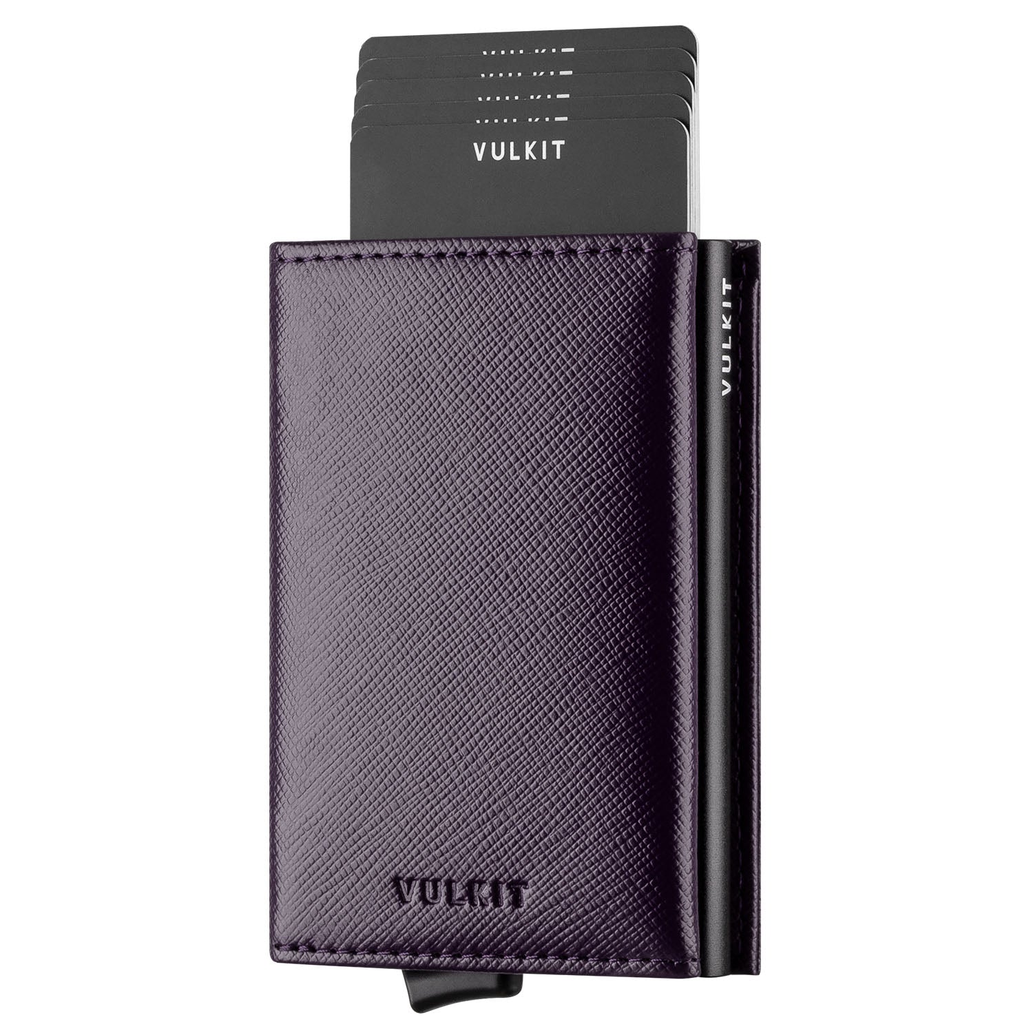 VC203- Back Zipper Slot, Magnetic Strip Closure Tri-fold Wallet