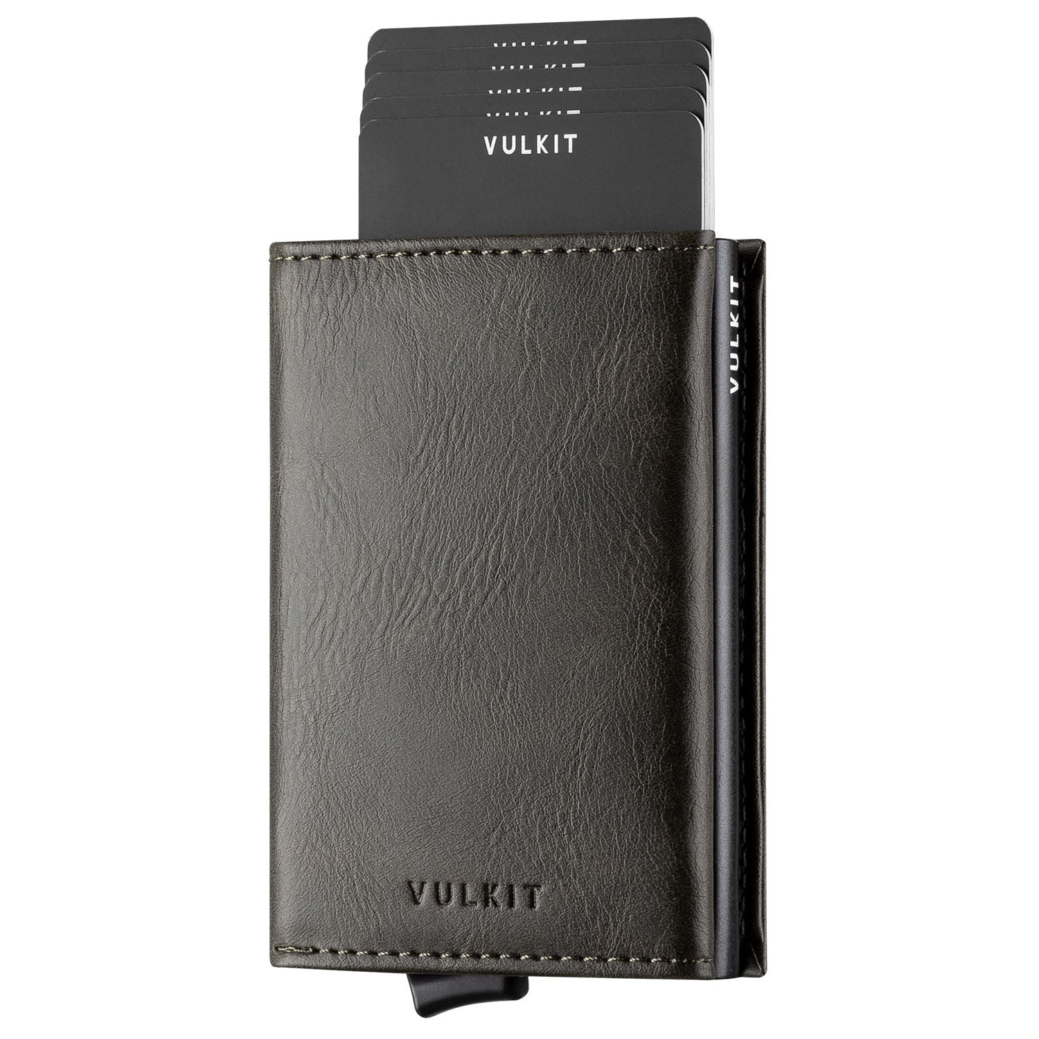 VC203- Back Zipper Slot, Magnetic Strip Closure Tri-fold Wallet
