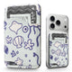 VPA118-Vulkit RFID Blocking PU Leather Stick-On Phone Card Holder, Adhesive Wallet for Cards & Cash