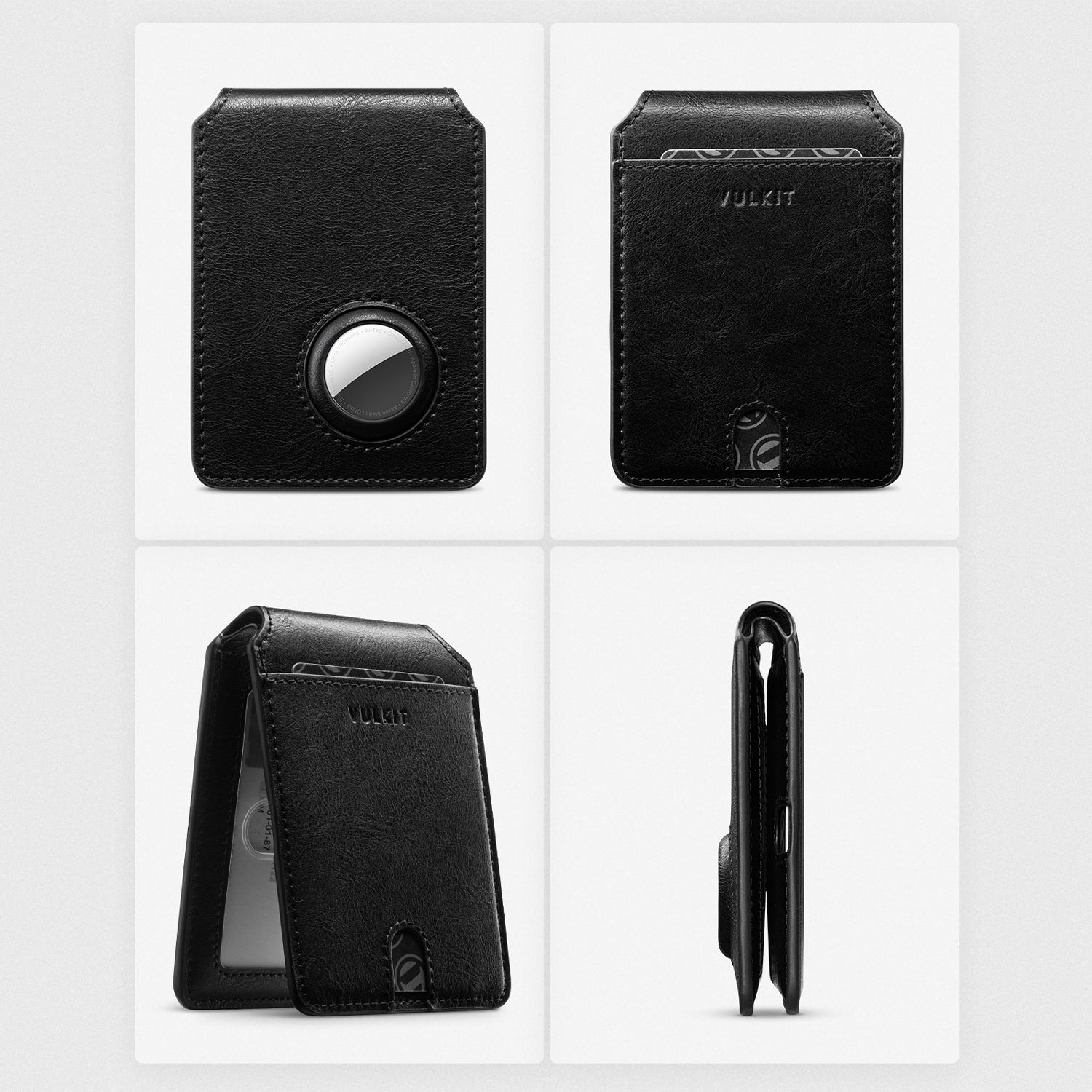 VW127-Smart Slim RFID Blocking Wallet with AirTag Holder – VULKIT