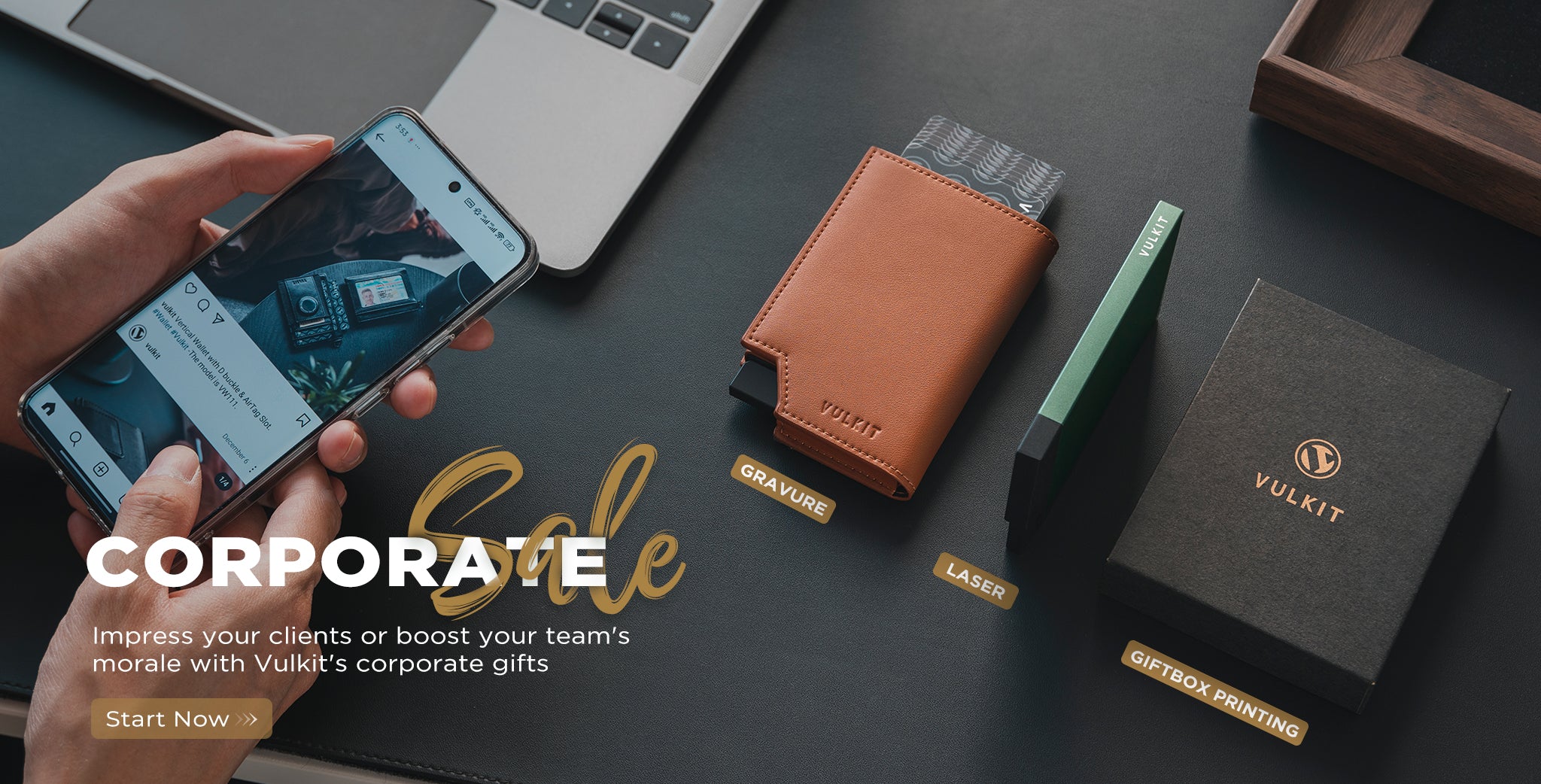 Portacarte RFID VULKIT In Pelle Con Pop-Up - Portafoglio Sottile Uomo, Anti-Taccheggio, Tasca Banconote - Foto 6