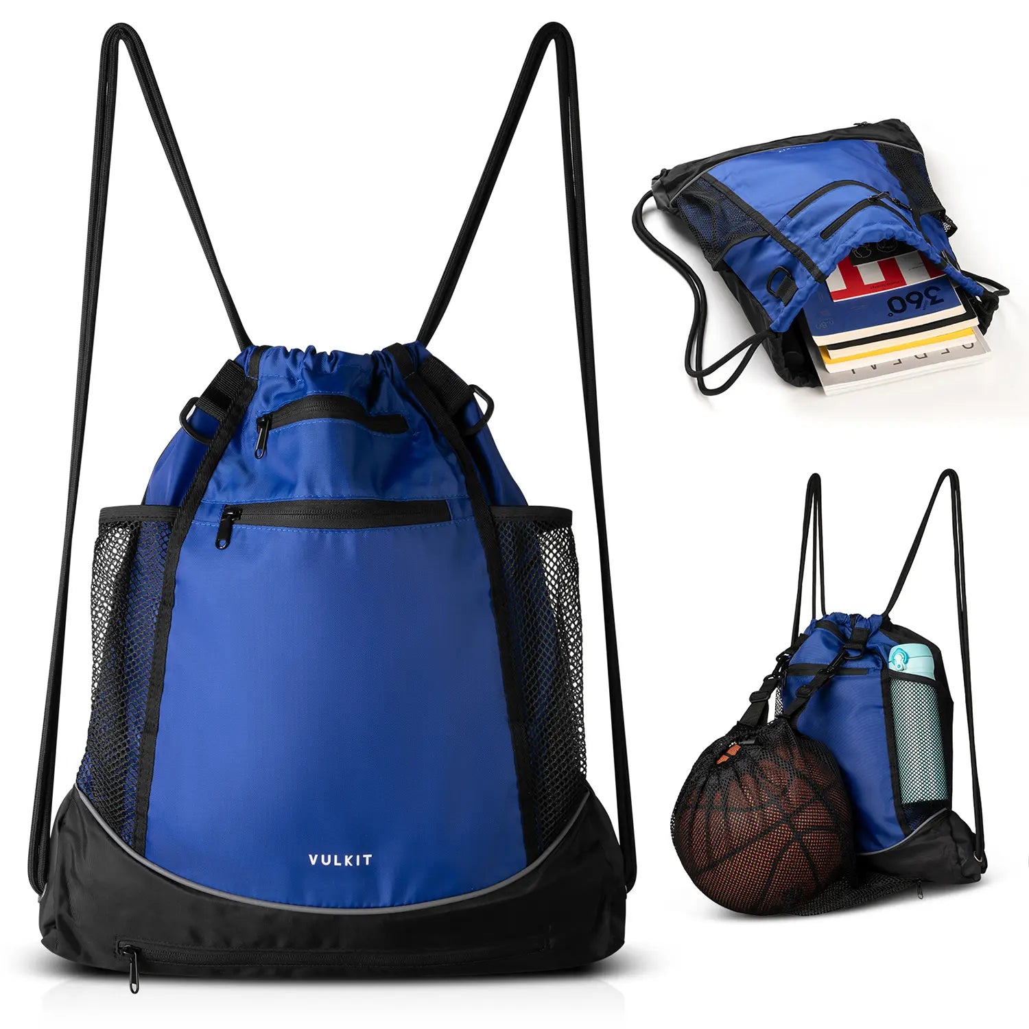 VB100 - Waterproof Drawstring Gym Bag with Large Mesh Pocket