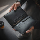 VB111-Anti-theft wallet for two phones, with storage for ID and cards