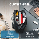 VB117 - Electronic Organizer Bag, Water Resistant & Scratch Resistant, Tech Pouch Storage Bag, Travel Essentials