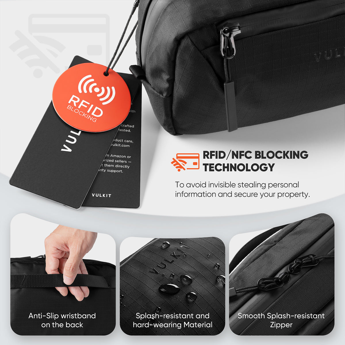 VB117 - Electronic Organizer Bag, Water Resistant & Scratch Resistant, Tech Pouch Storage Bag, Travel Essentials