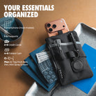 VB118-Travel wallet with RFID protection, featuring a passport holder; waterproof and anti-theft