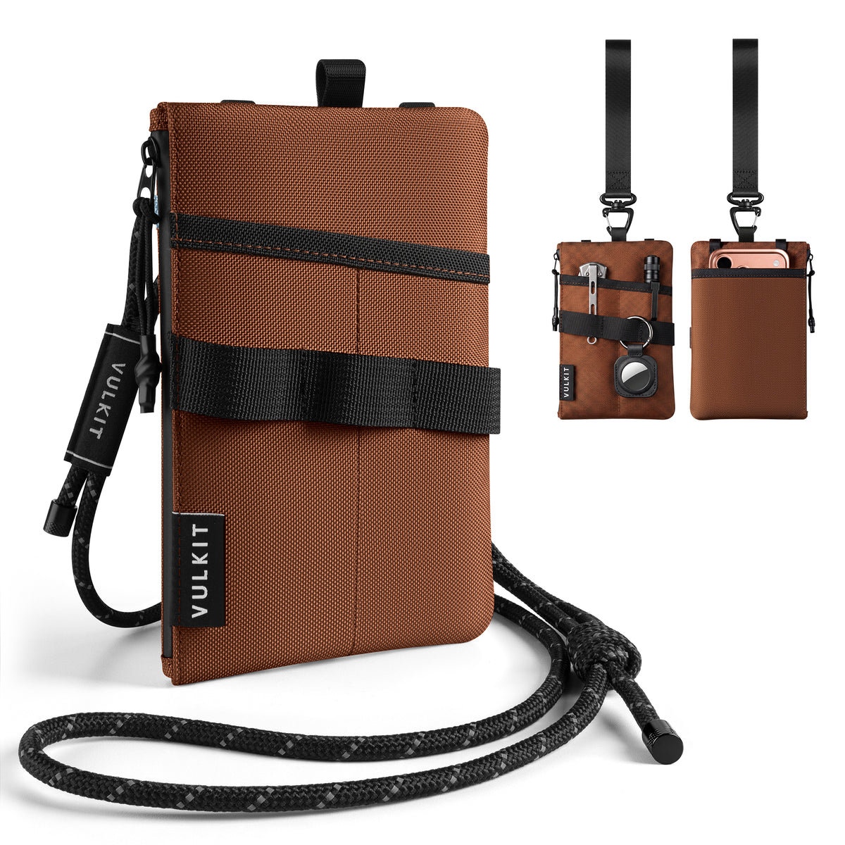 VB118-Travel wallet with RFID protection, featuring a passport holder; waterproof and anti-theft