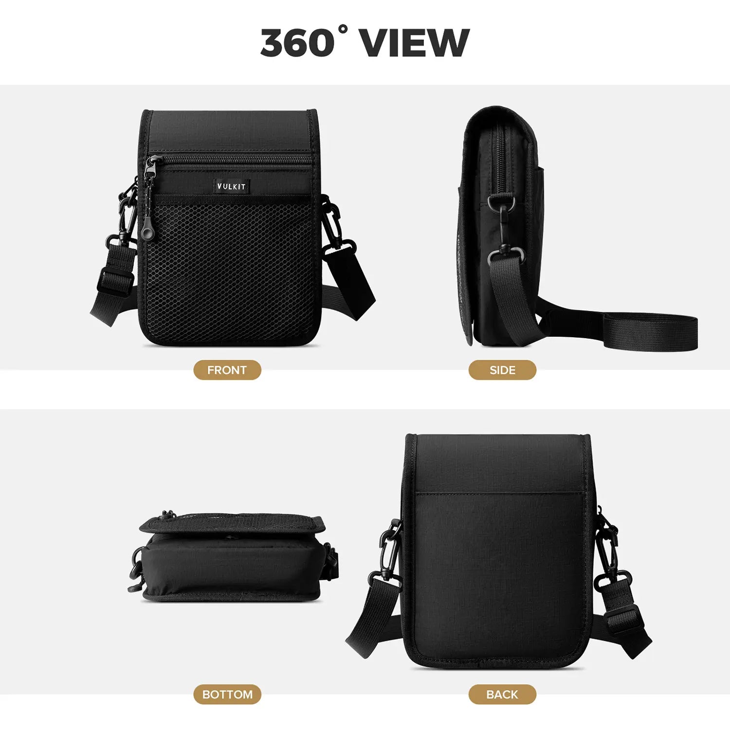 VB104 - Lightweight Small Messenger Bag with Adjustable Strap