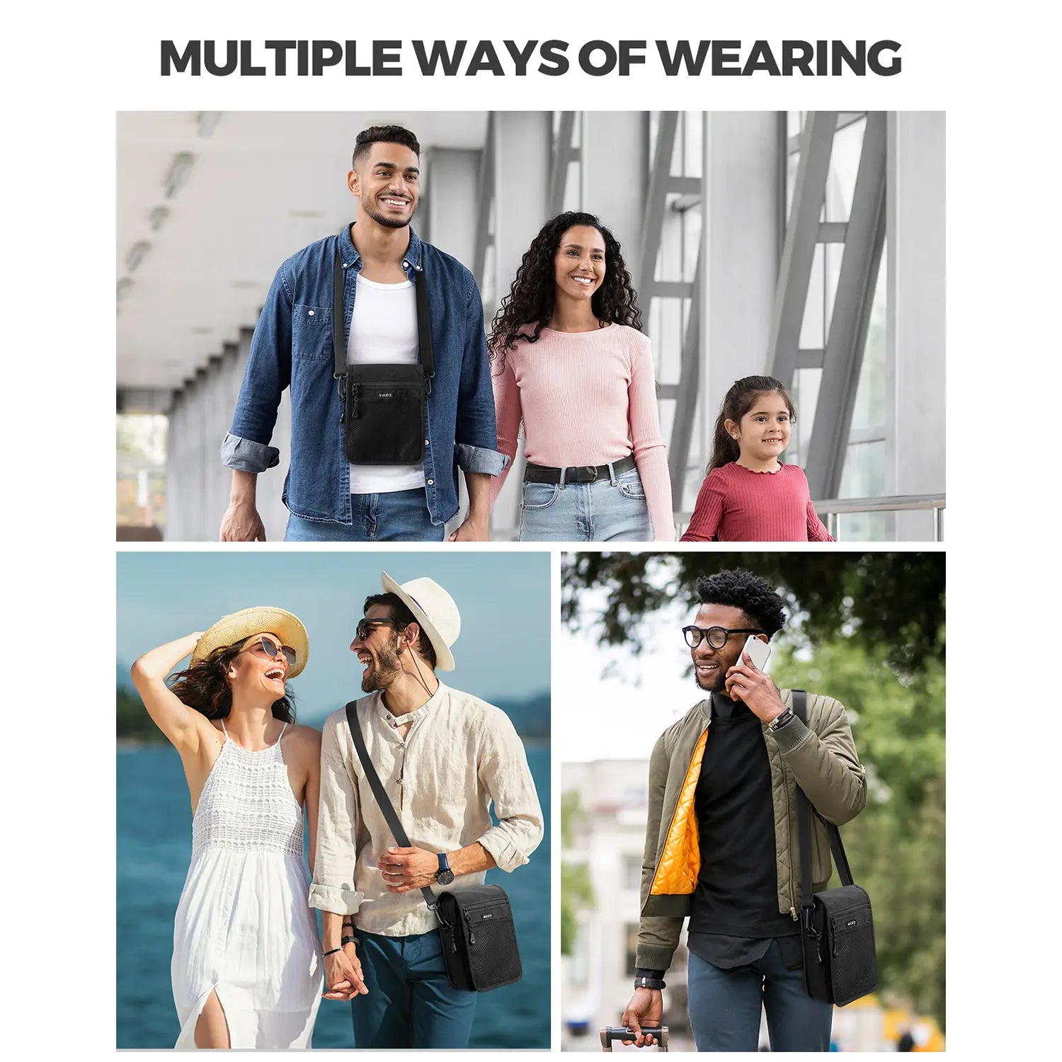 VB104 - Lightweight Small Messenger Bag with Adjustable Strap