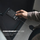 VBH102-Leather Bifold Badge Holder Wallet with Retractable Clip