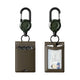 VBH102-Leather Bifold Badge Holder Wallet with Retractable Clip