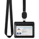 VBH104- Retractable Lanyard Horizontal ID Card Holder with 2 Slots