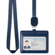 VBH104- Retractable Lanyard Horizontal ID Card Holder with 2 Slots