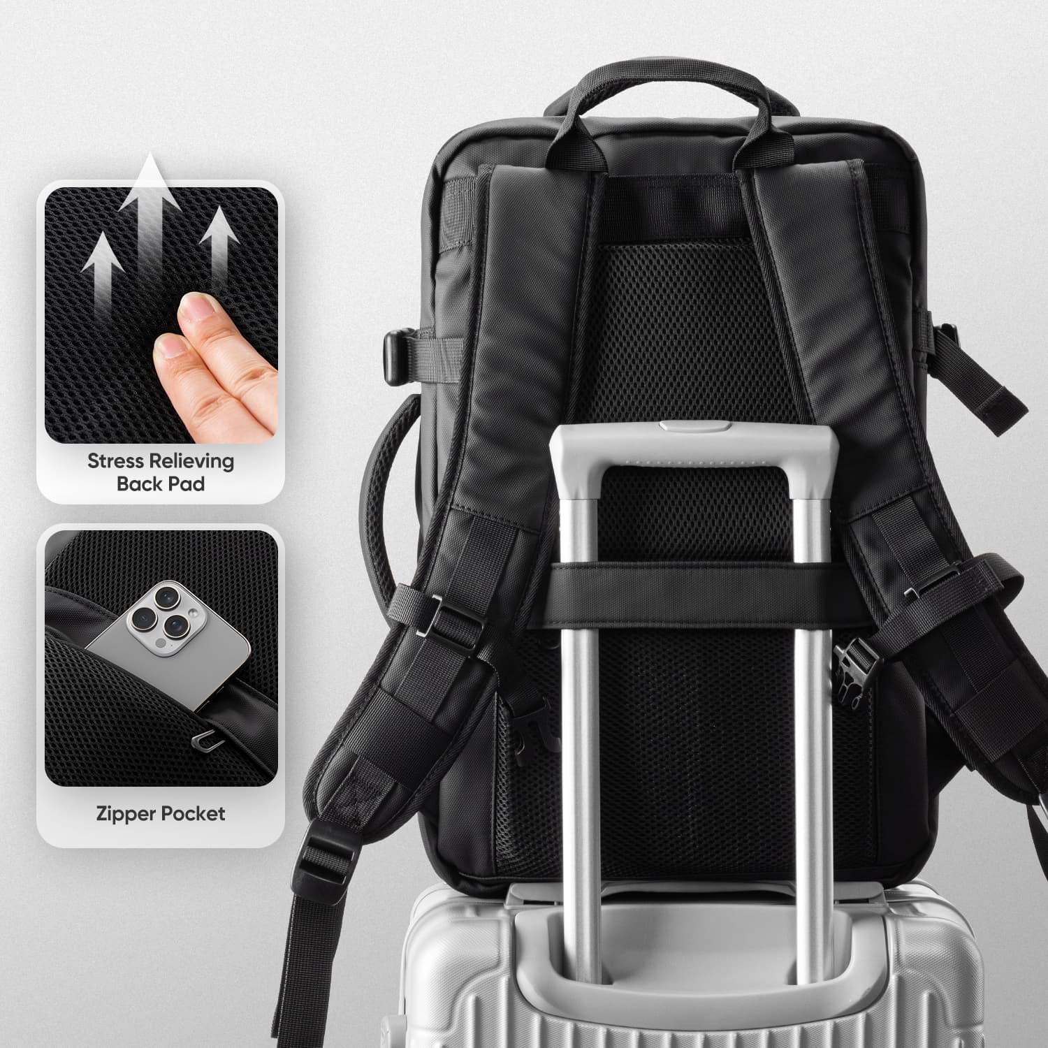 VBP100 – Large Travel Backpack with USB Port, Waterproof