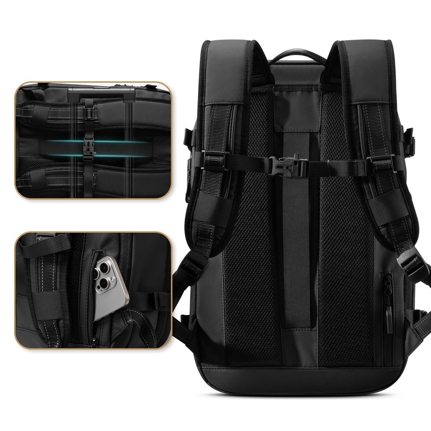 backpack for laptop waterproof Sakk Gear 25L Rolltop Ranger Camera this backpack offers ultimate comfort and convenience VBP101 - Expandable Waterproof Travel