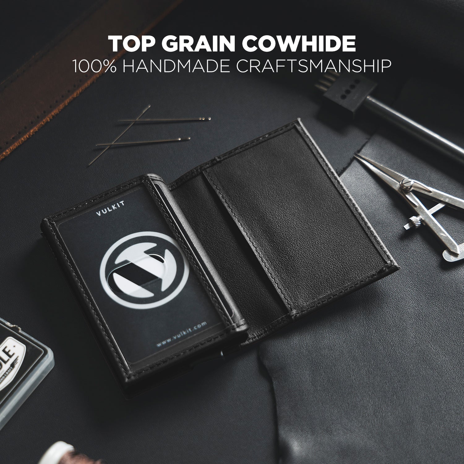 VC205P - Genuine Leather Wallet, Double ID Window, RFID Blocking