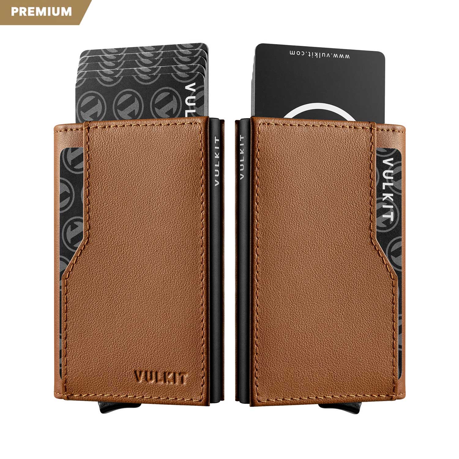VC205P - Genuine Leather Wallet, Double ID Window, RFID Blocking