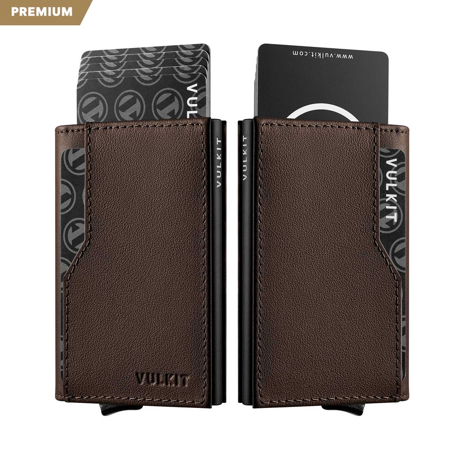 VC205P - Genuine Leather Wallet, Double ID Window, RFID Blocking