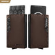 VC205P - Cartera de piel auténtica, doble ventana para identificación, bloqueo RFID 