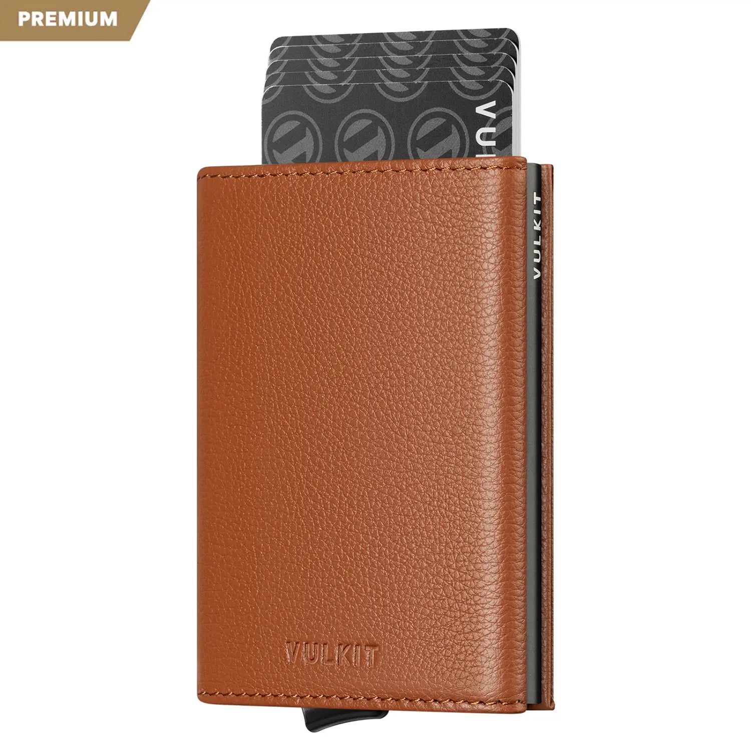 VC208P- Genuine Leather, Without Back Zipper Slot, Magnetic Strip